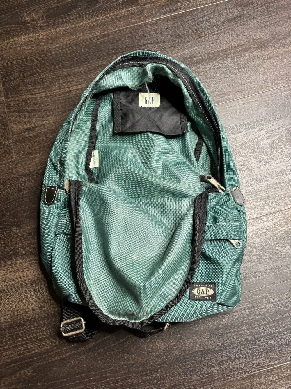 RARE Vintage Y2K GAP Green Teal Back Pack
